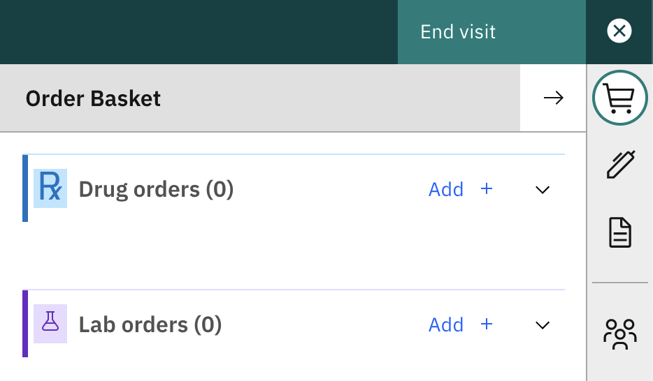 selected siderail icon